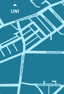 Street Map View of Lower Great Horton